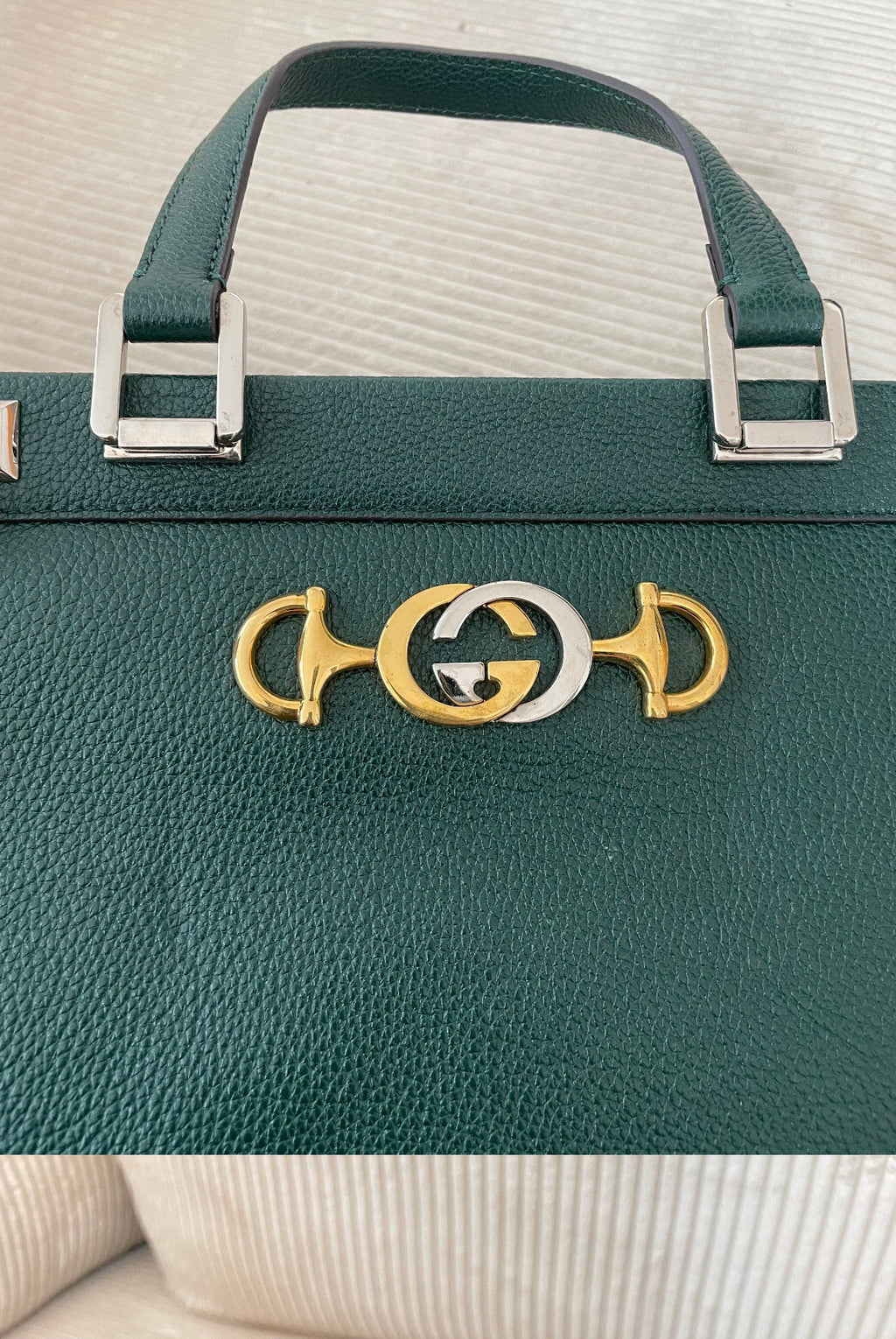 Gucci Zumi Top Handle Bag - Green.