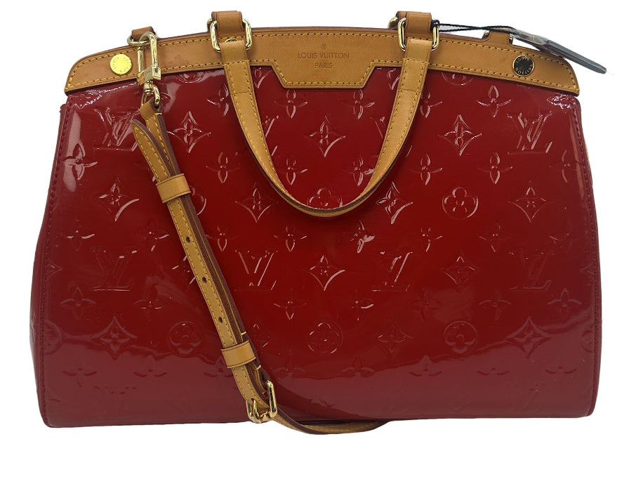 Louis Vuitton Monogram Vernis Brea Handle Bag.