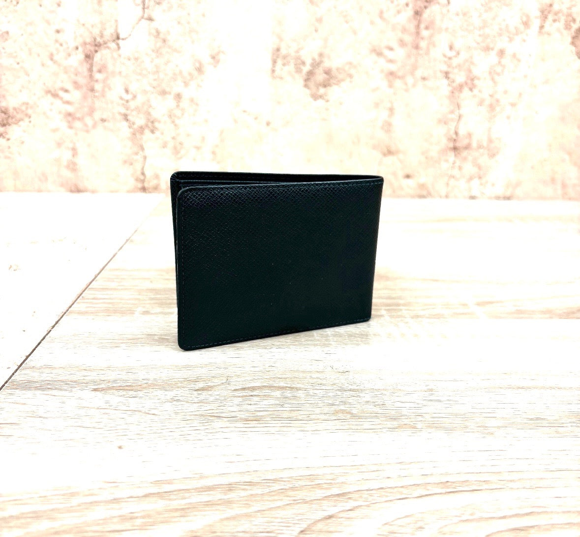 Louis Vuitton Green Taiga Leather Wallet.