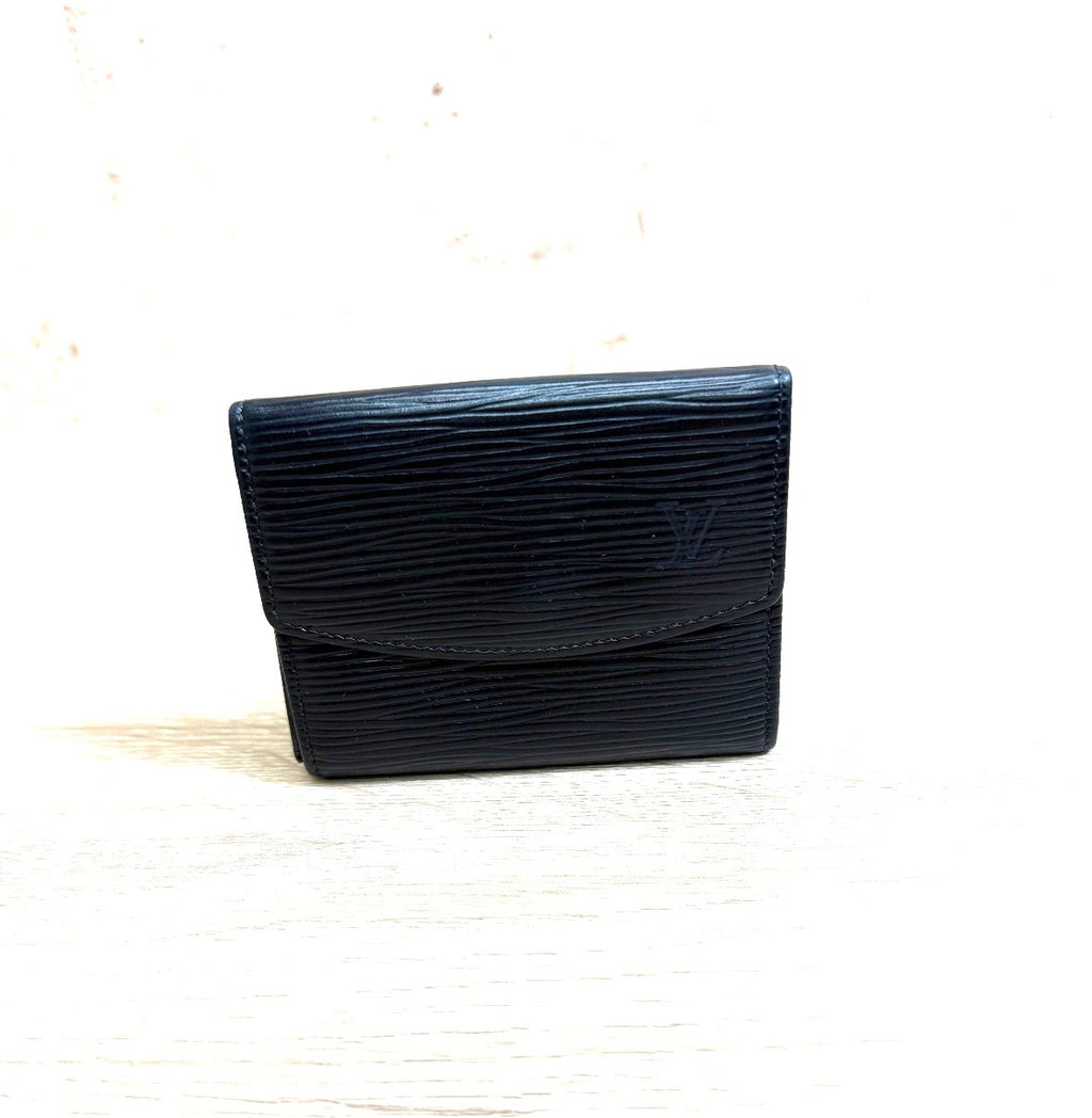 Louis Vuitton Black EPI Coin Case.