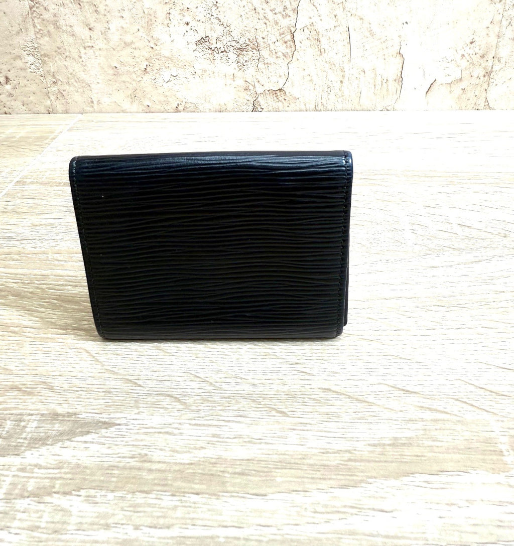 Louis Vuitton Black EPI Coin Case.