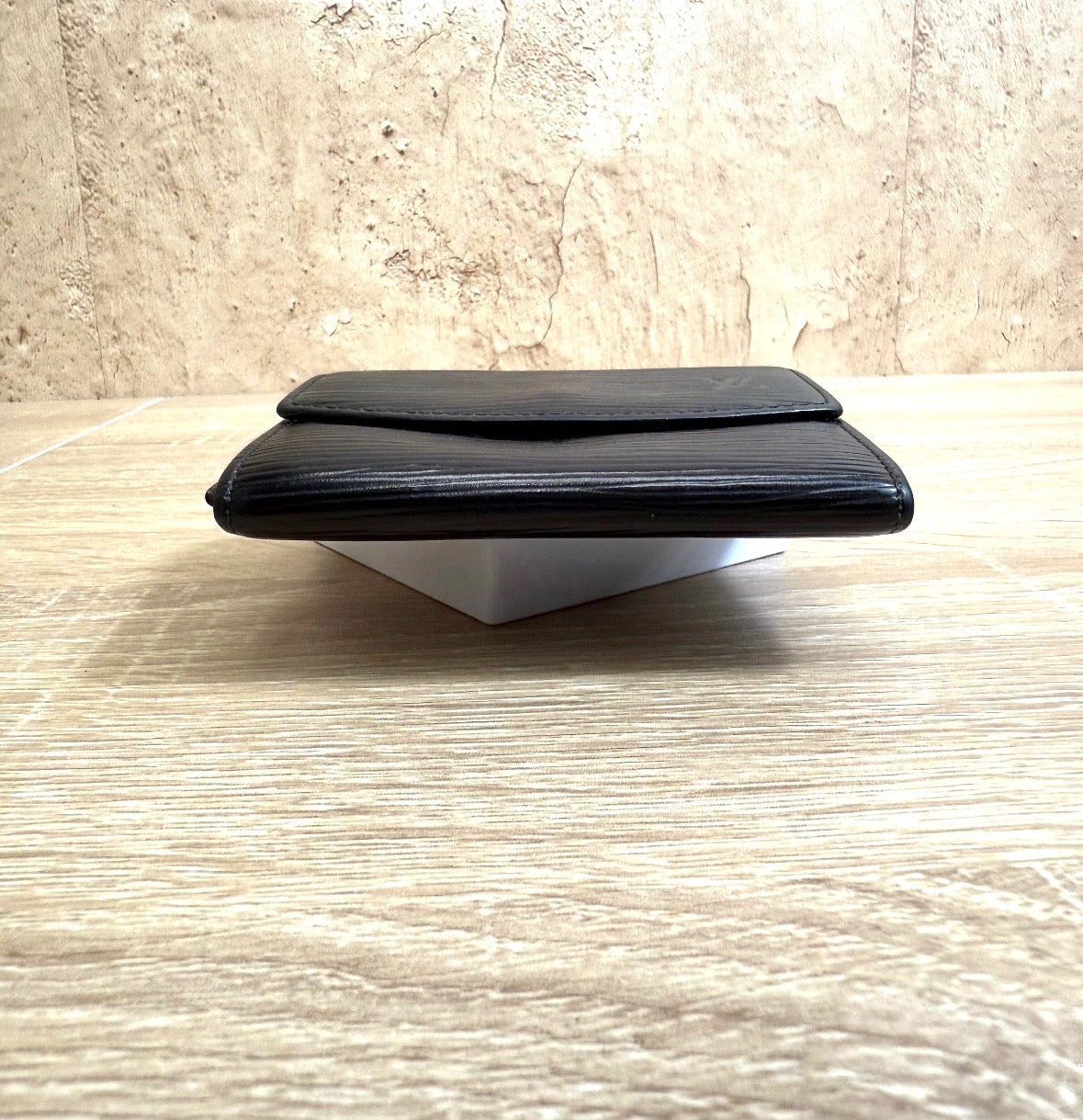 Louis Vuitton Black EPI Coin Case.
