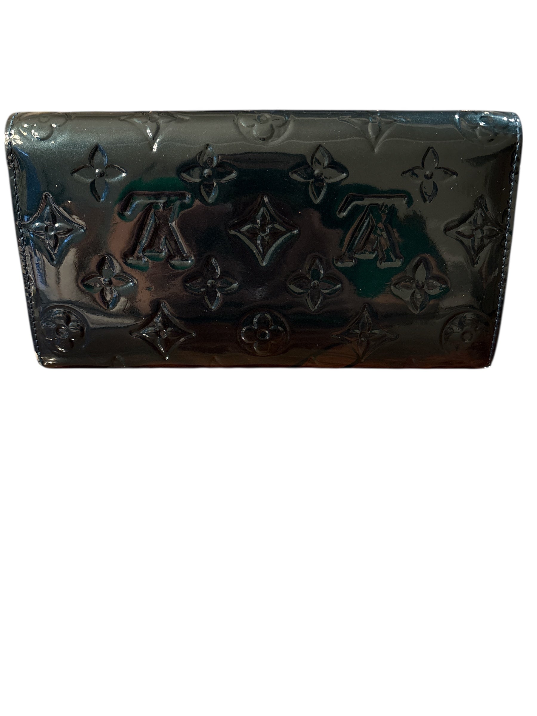 Louis Vuitton Green Vernis Sarah Wallet.