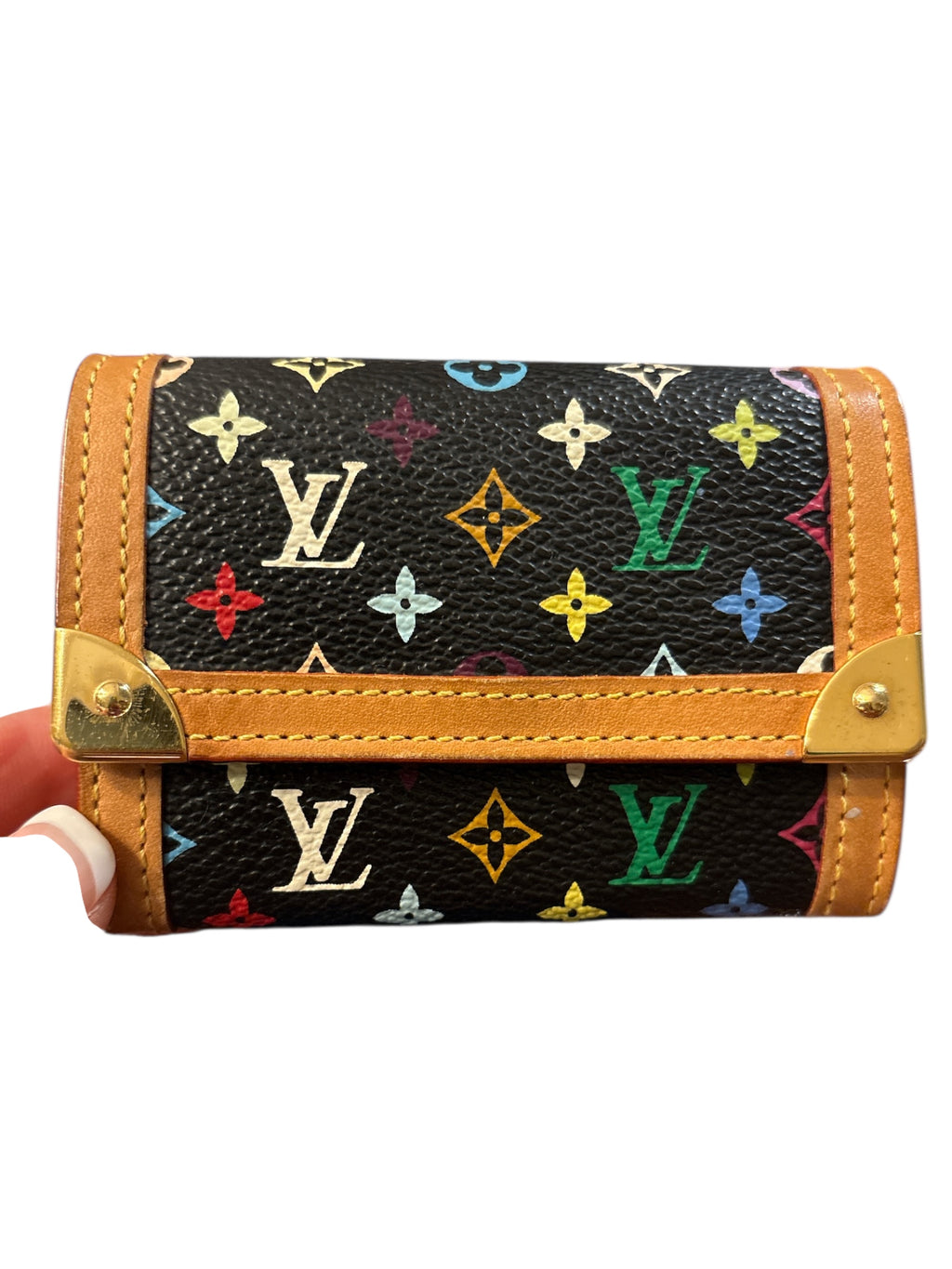 Louis Vuitton Multicolore Monogram Pattern Elise Wallet.