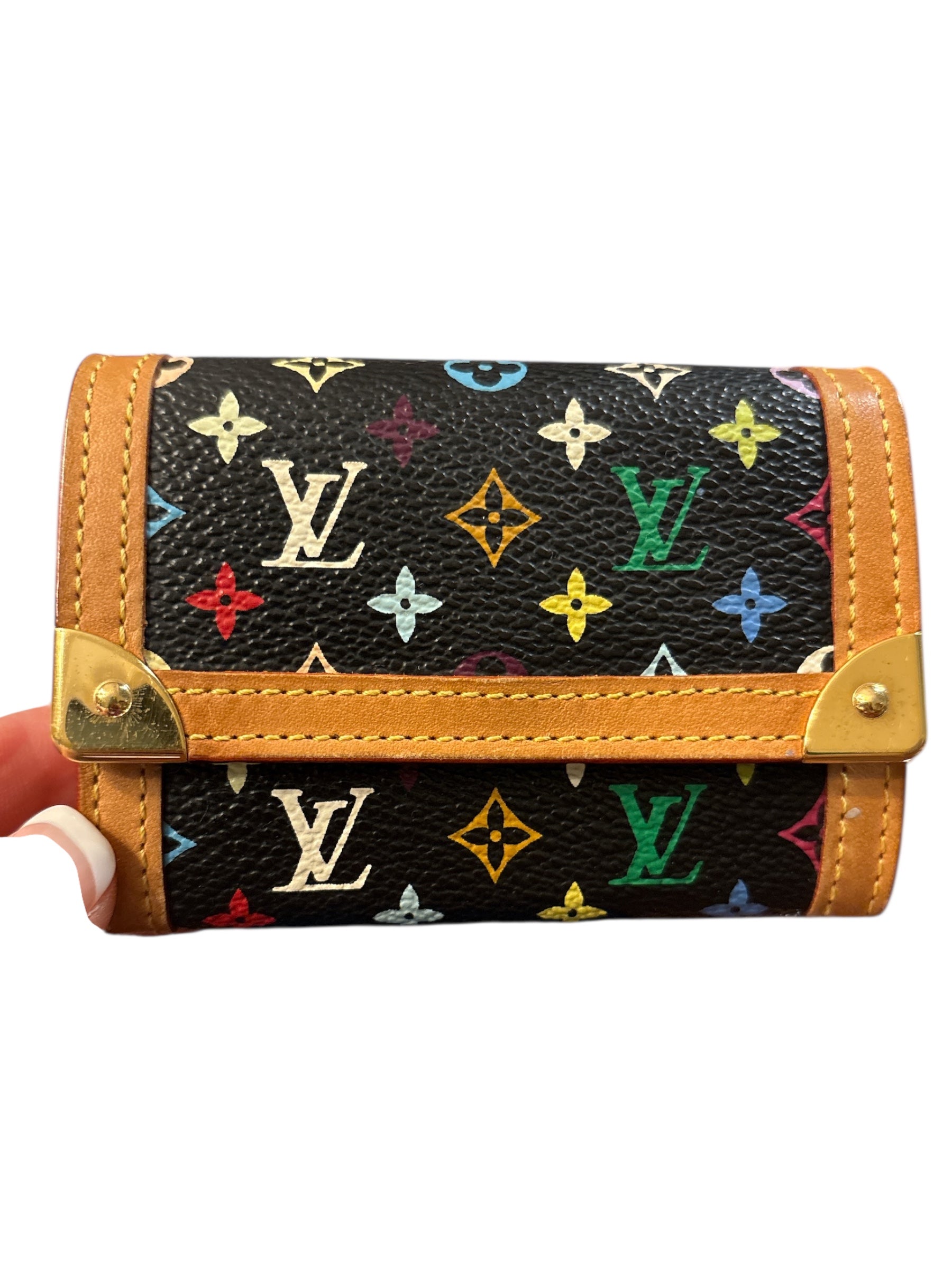 Louis Vuitton Multicolore Monogram Pattern Elise Wallet.