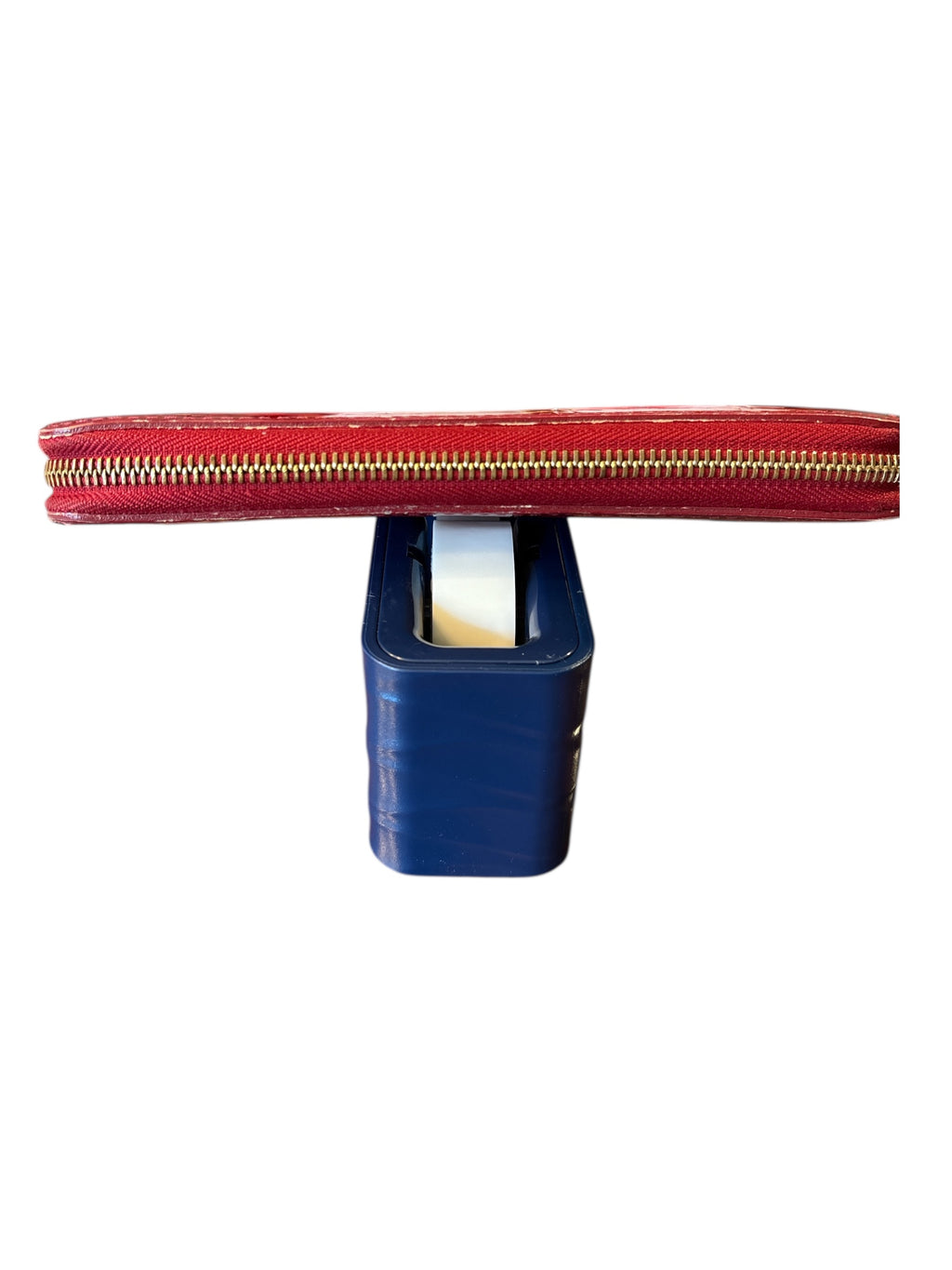 Louis Vuitton Red Zippy Patent Leather Wallet.