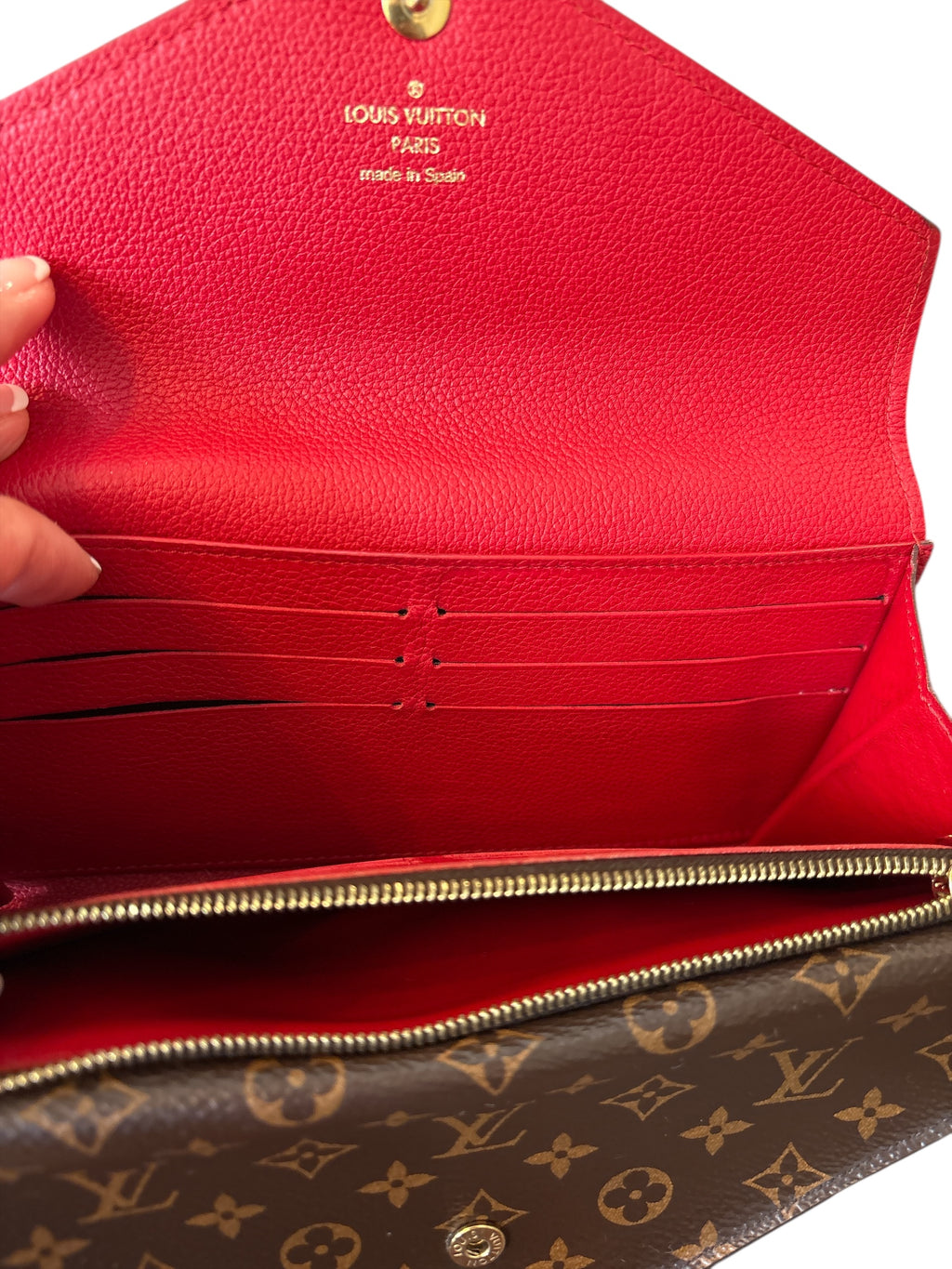 Louis Vuitton Monogram Double V Monogram Bifold.