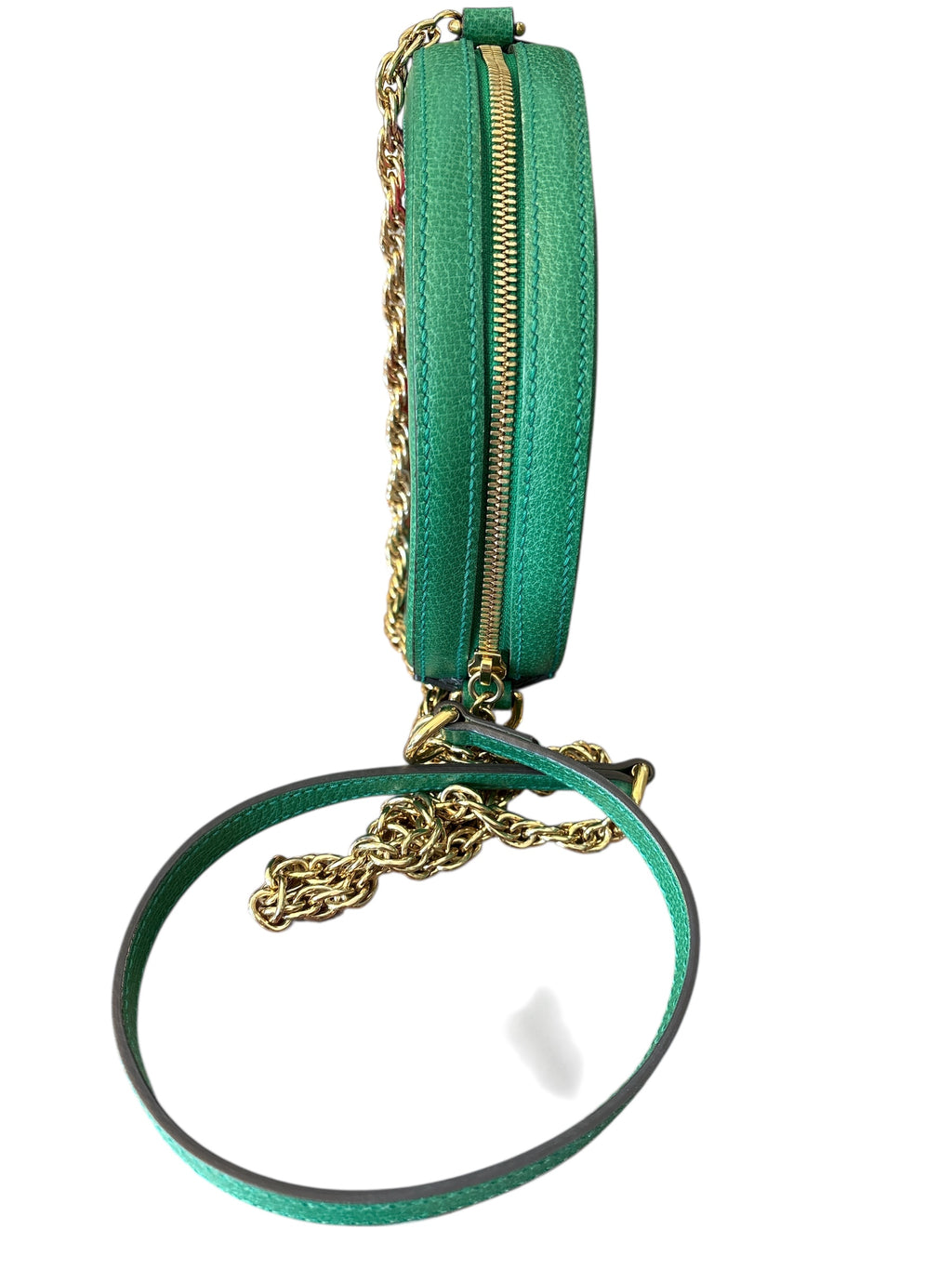 Gucci Mini GG Supreme Flora Ophidia Round Bag.
