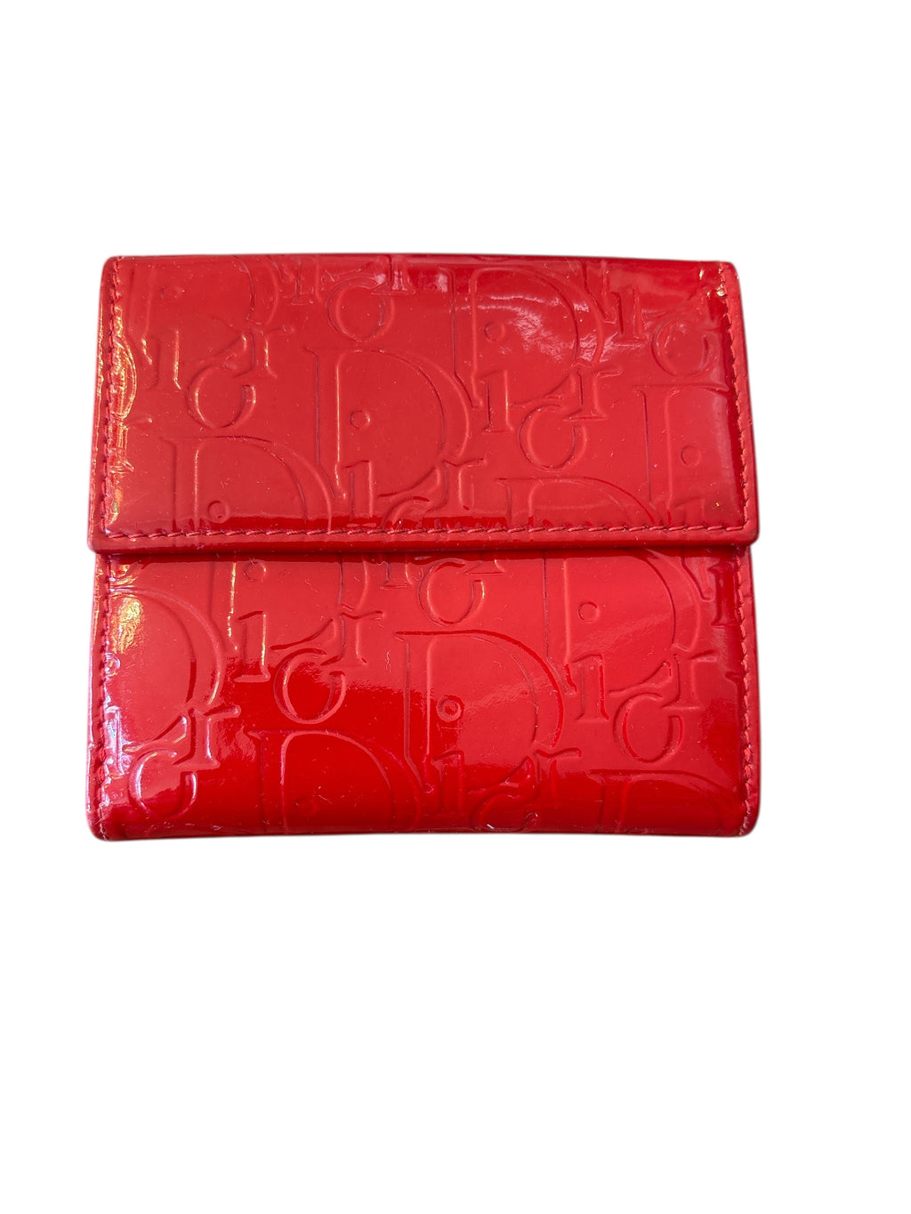 Dior Leather Red Wallet.