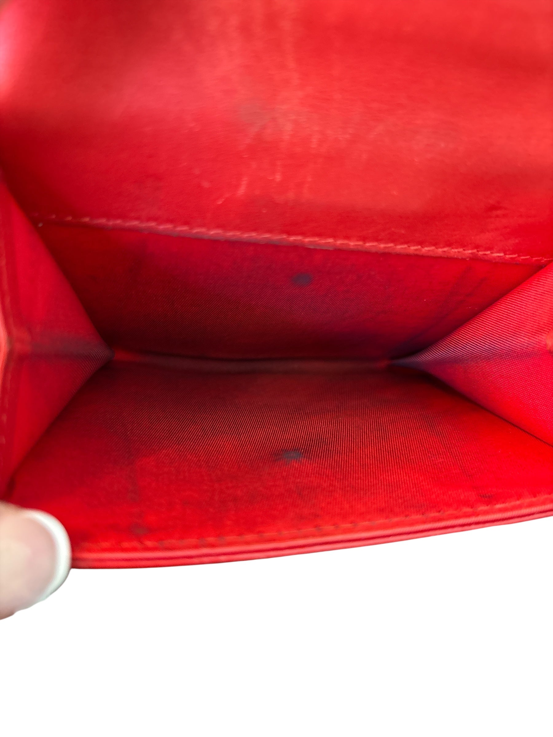 Dior Leather Red Wallet.