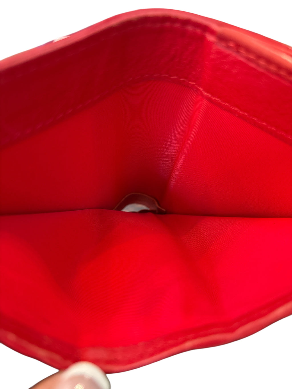 Dior Leather Red Wallet.