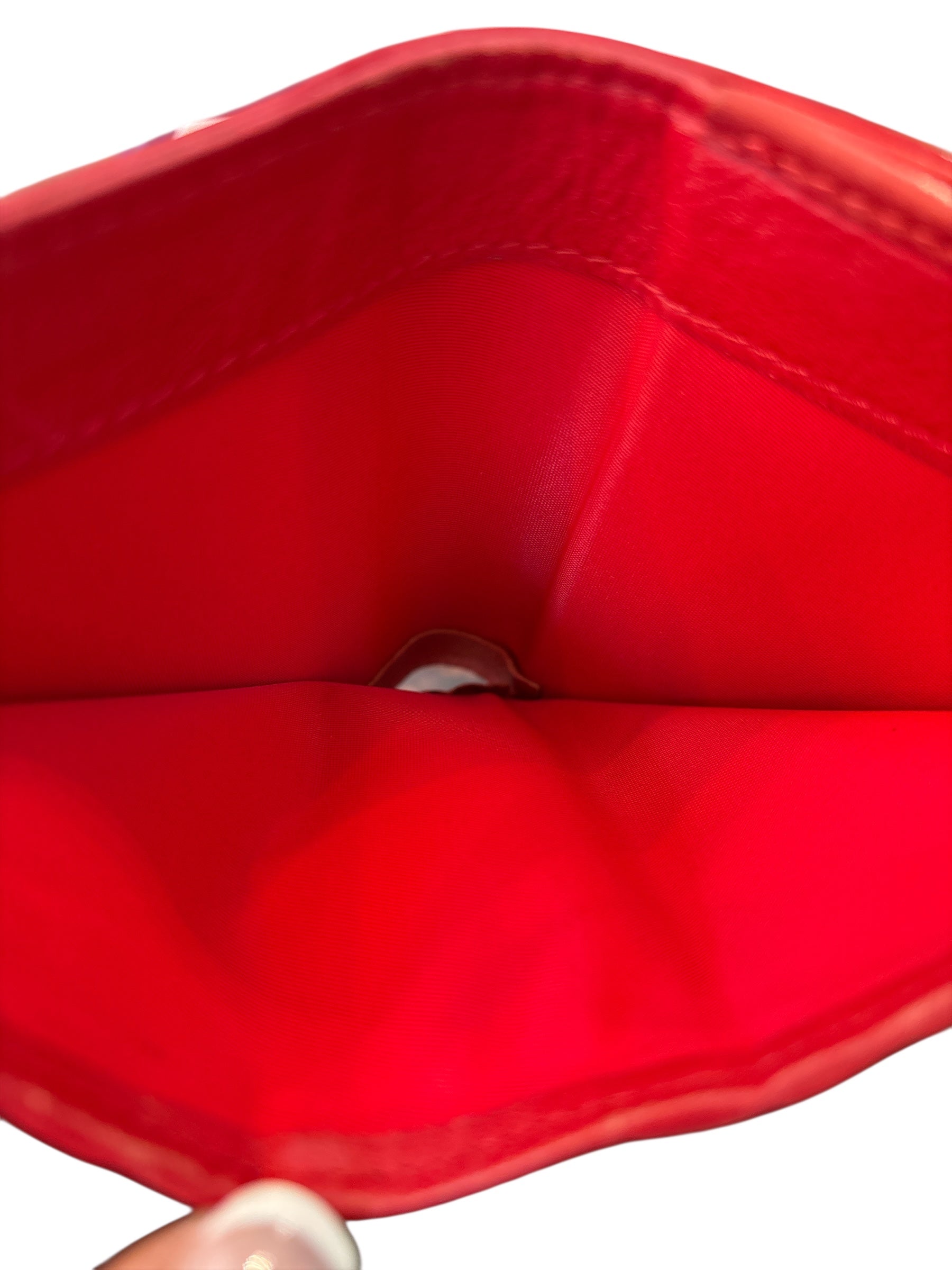 Dior Leather Red Wallet.