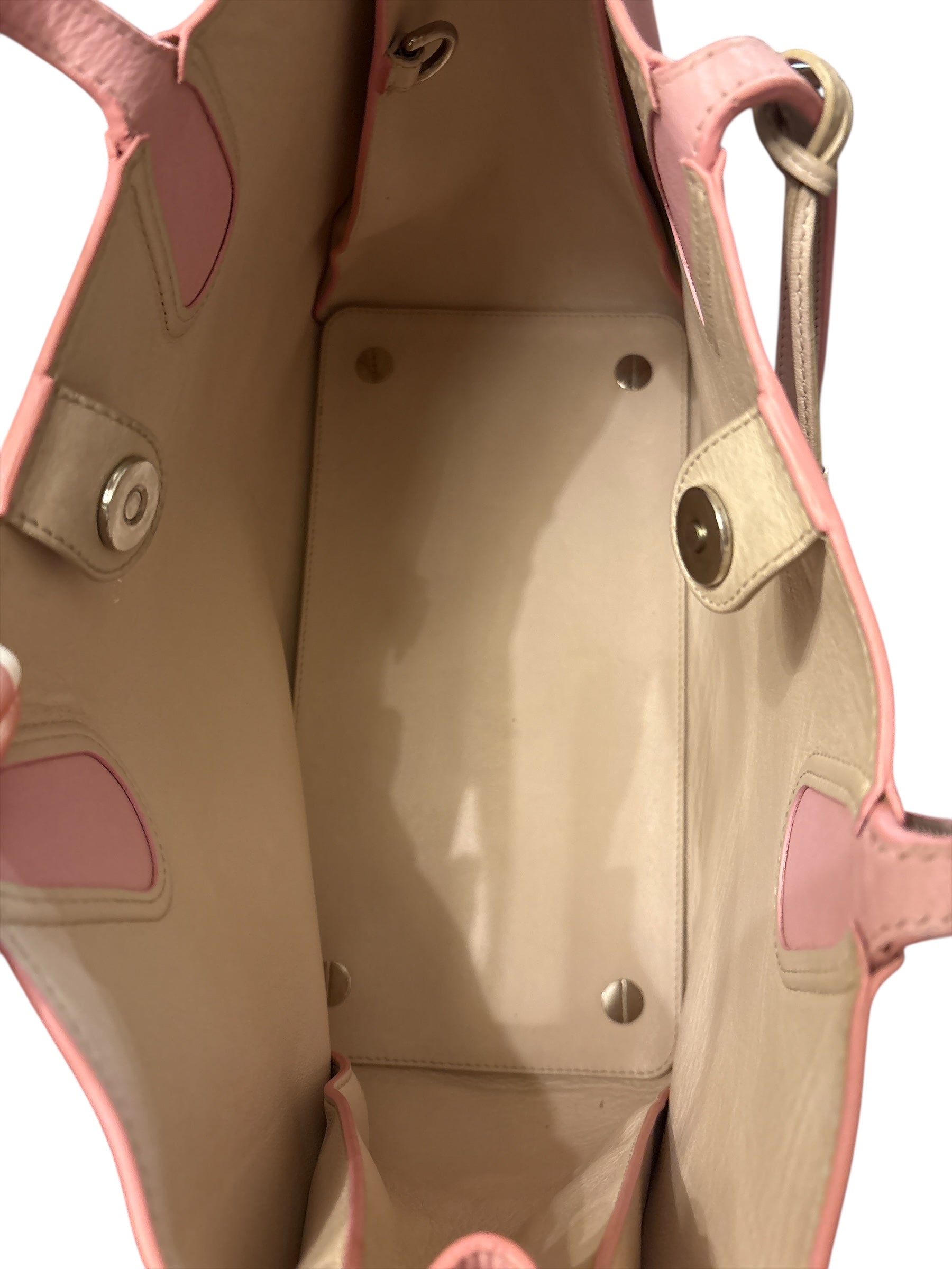 Christian Dior Addict Shopping Tote Leather Pink.