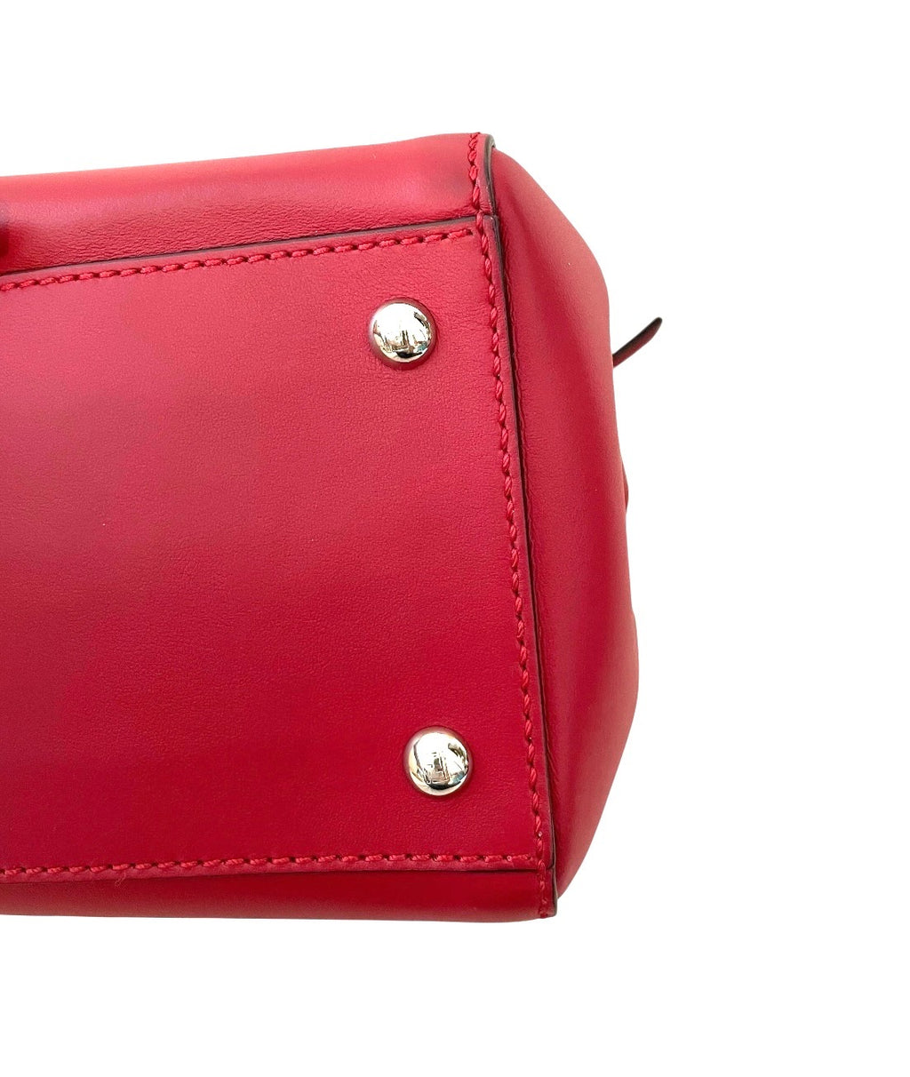Fendi Leather DotCom - Red Handle Bag.