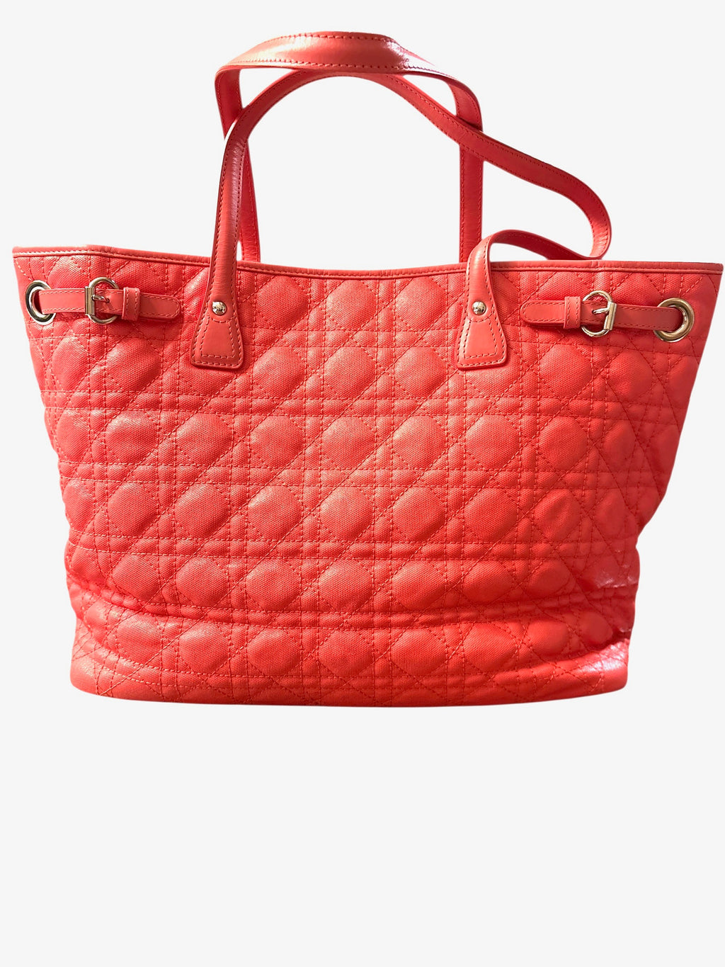 Christian Dior Cannage Panarea Tote Pink.