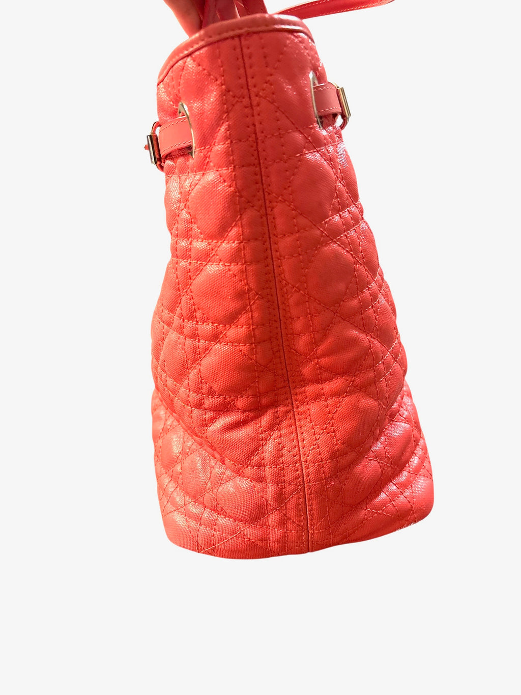 Christian Dior Cannage Panarea Tote Pink.