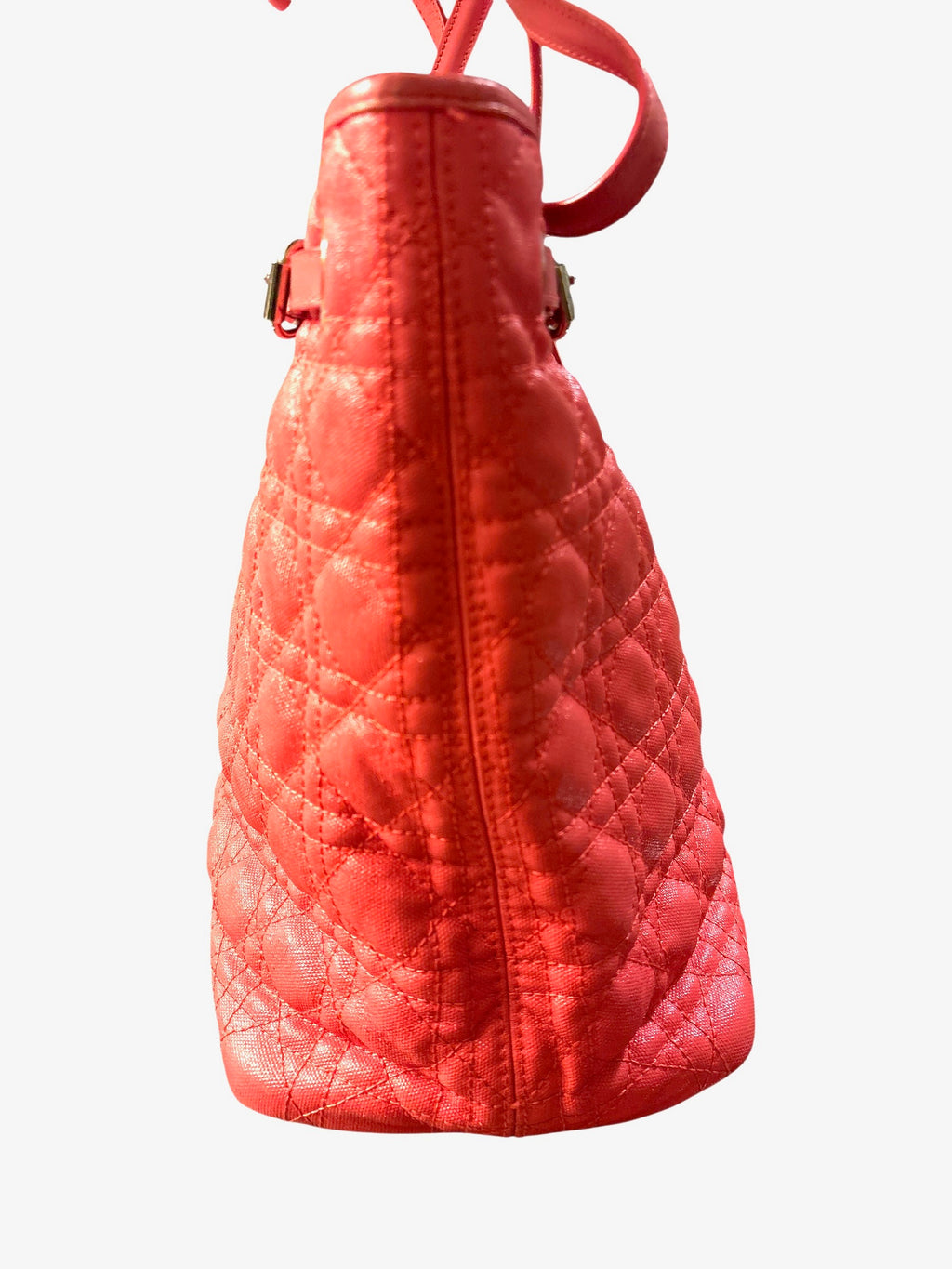 Christian Dior Cannage Panarea Tote Pink.