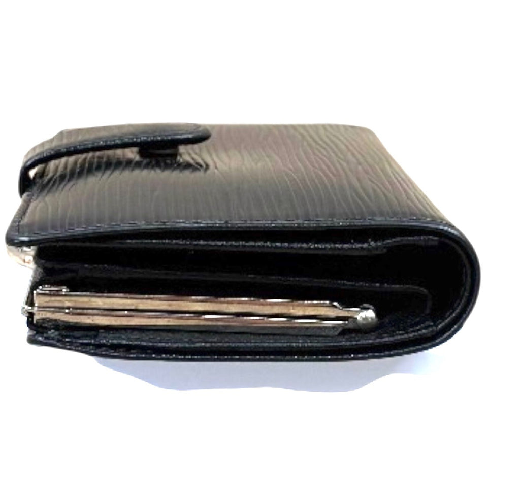 Louis Vuitton Black Epi French Wallet.