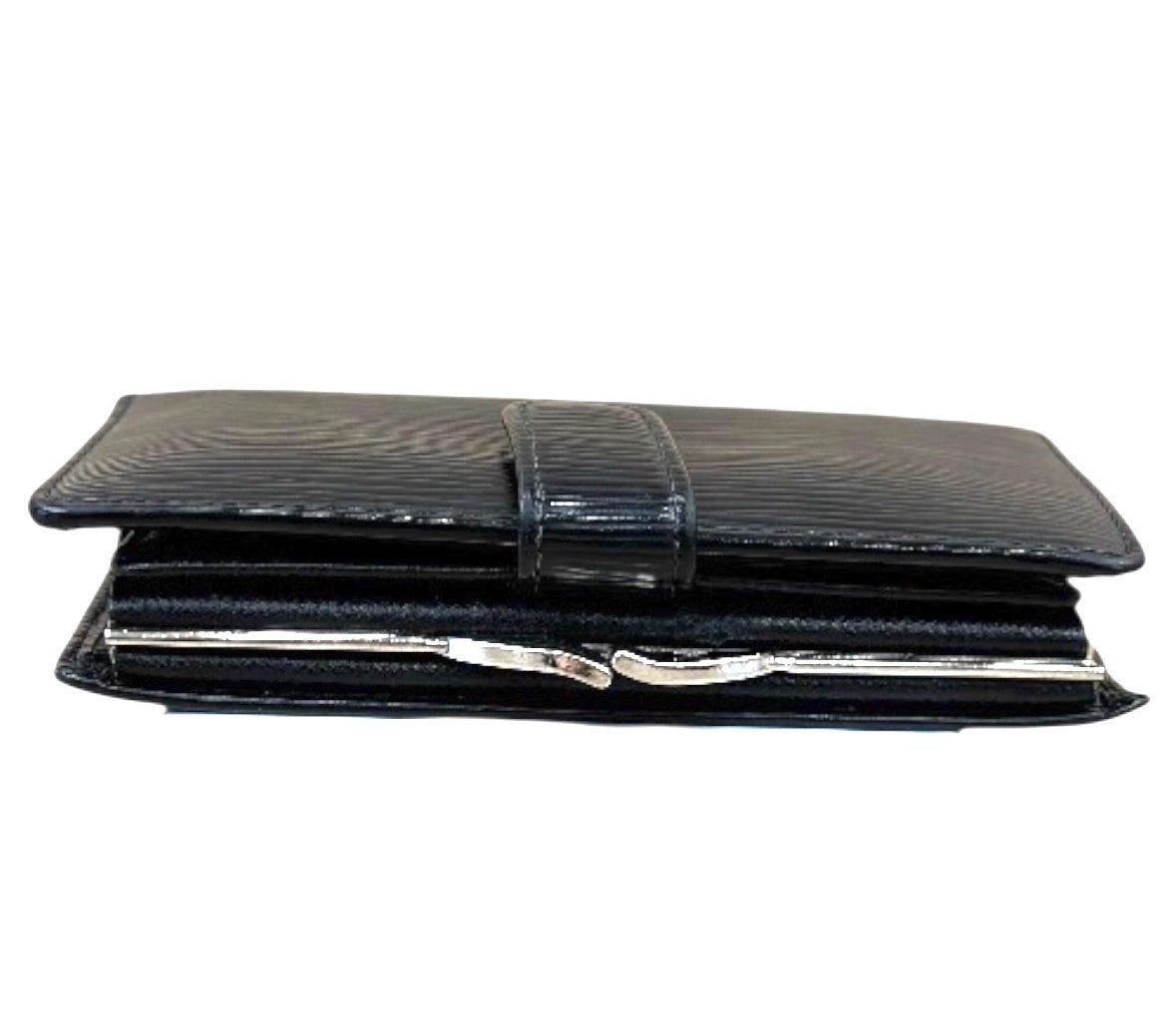 Louis Vuitton Black Epi French Wallet.