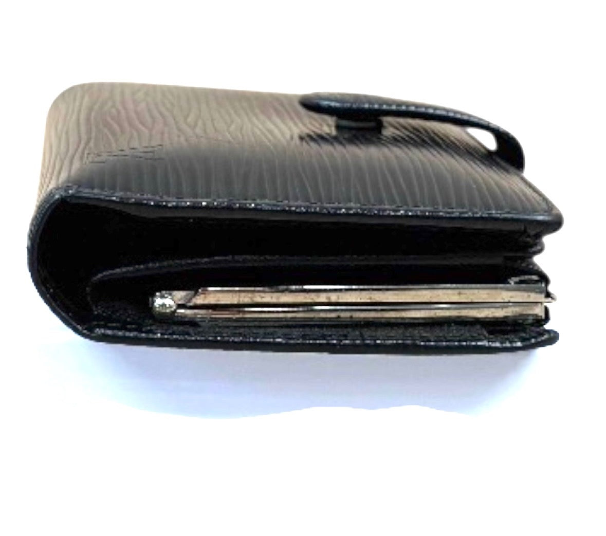 Louis Vuitton Black Epi French Wallet.