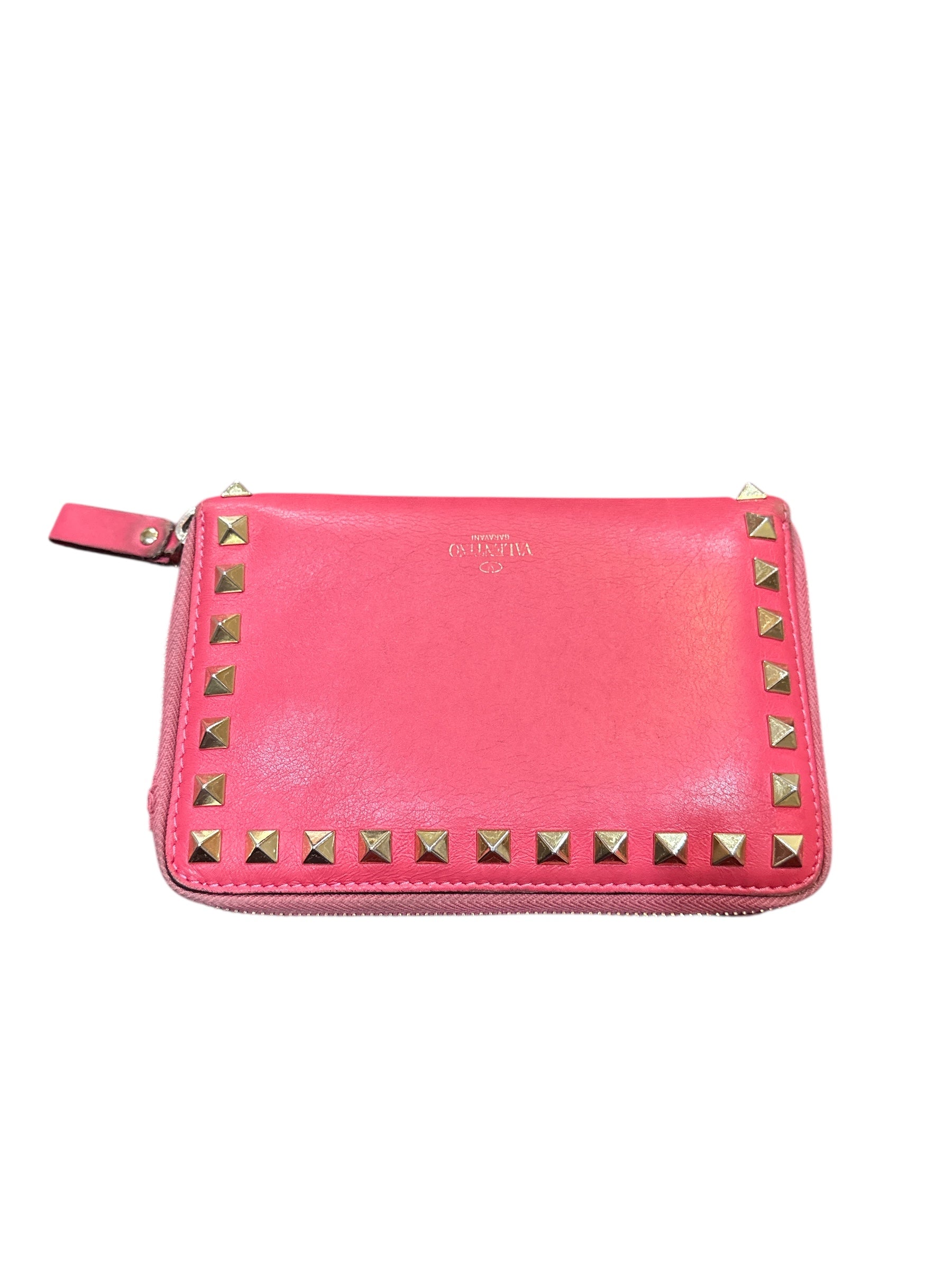 Valentino Garavani Rockstud Leather Wallet.