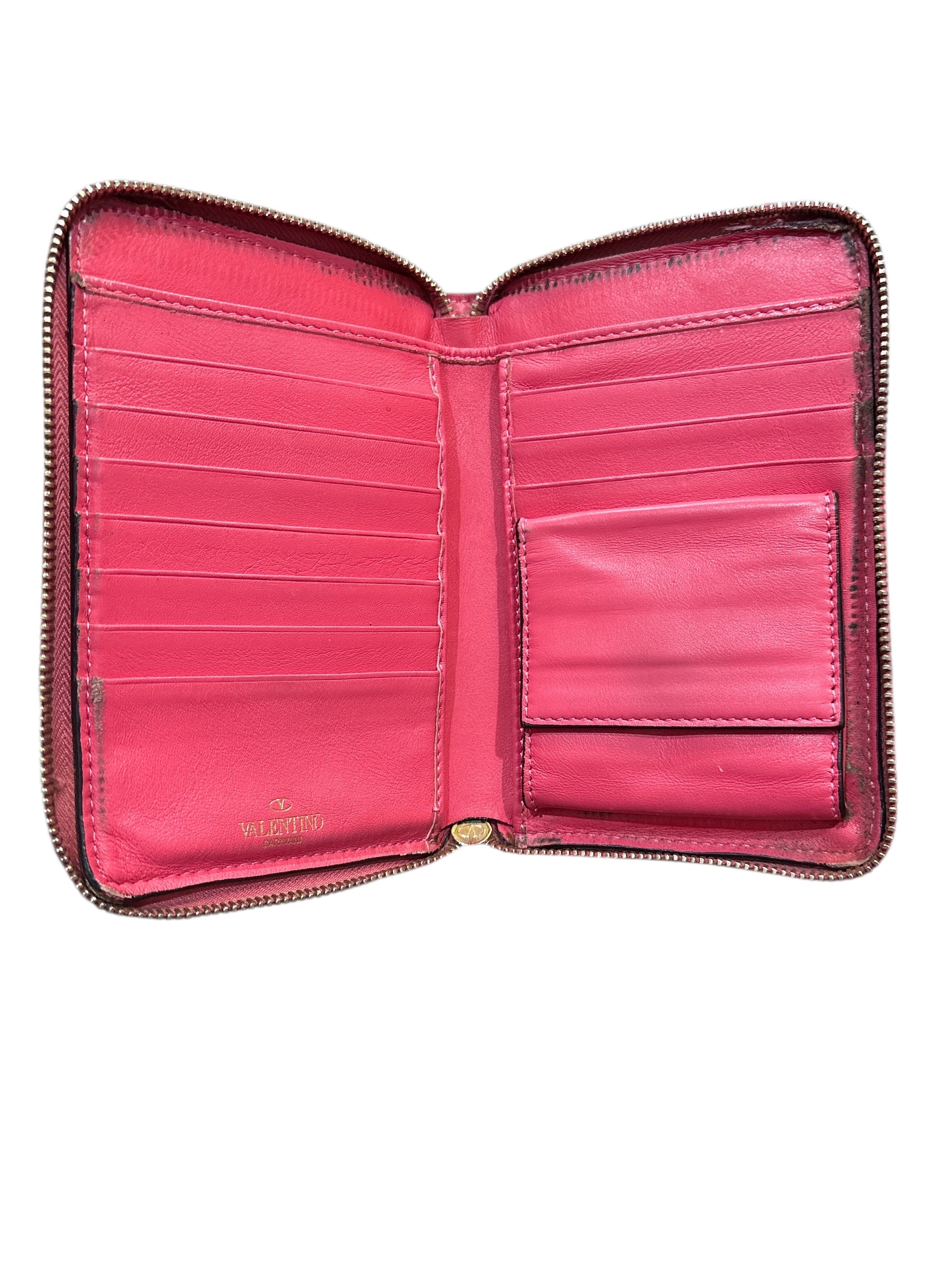 Valentino Garavani Rockstud Leather Wallet.