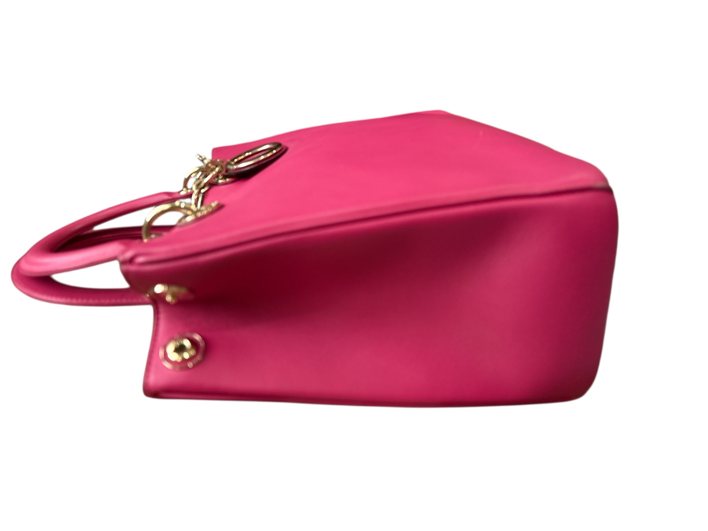 Christian Dior Leather Top Handle Bag.