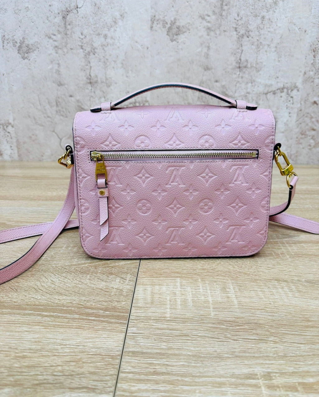 Louis Vuitton Pink Empreinte Metis Crossbody.