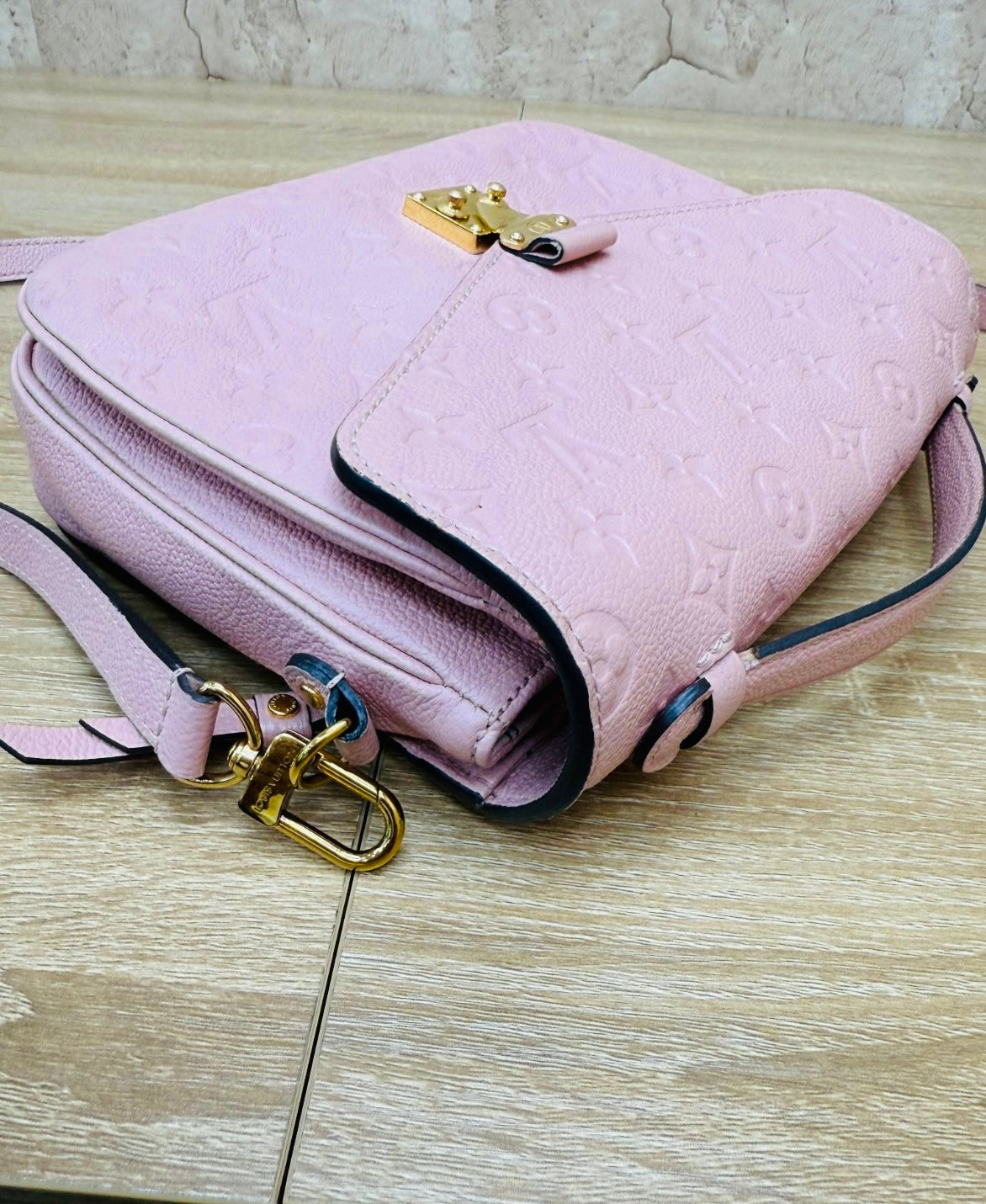 Louis Vuitton Pink Empreinte Metis Crossbody.