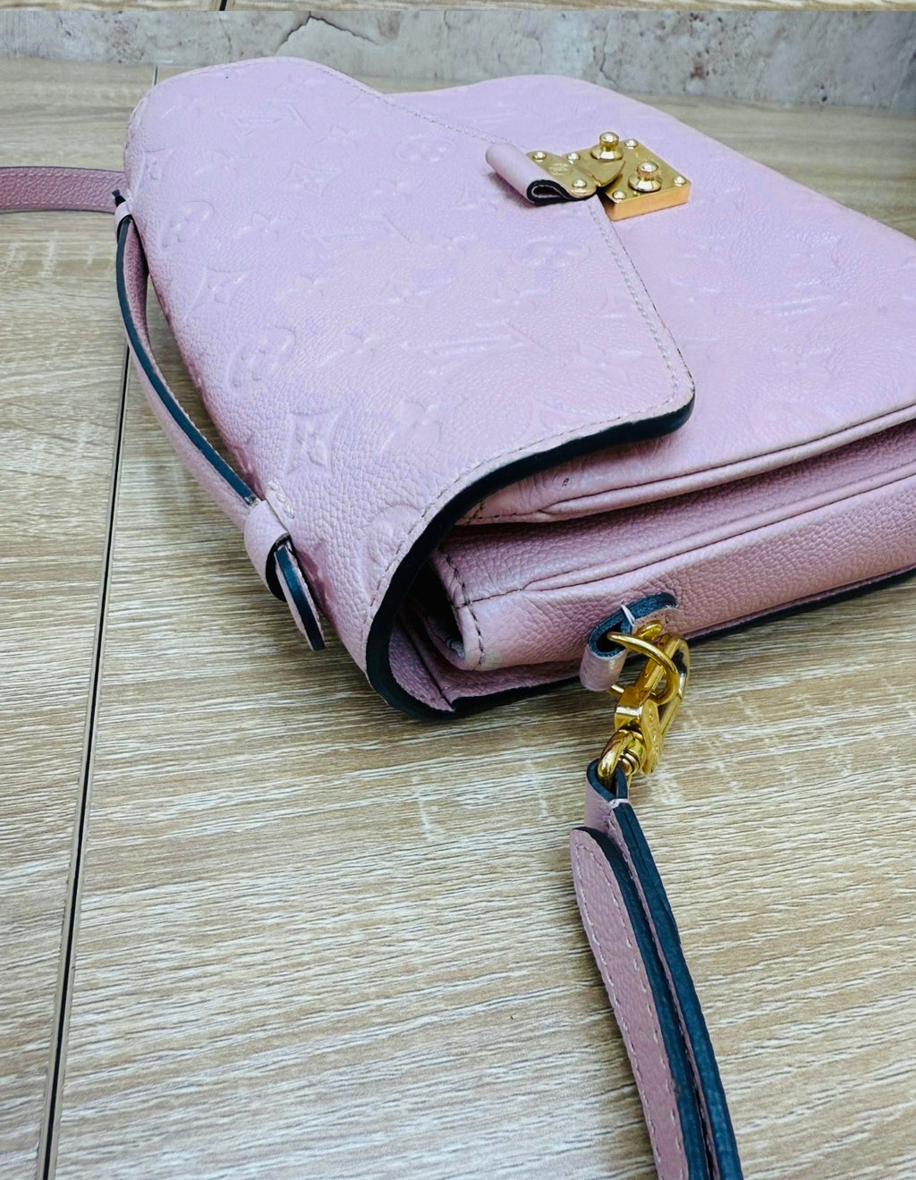 Louis Vuitton Pink Empreinte Metis Crossbody.